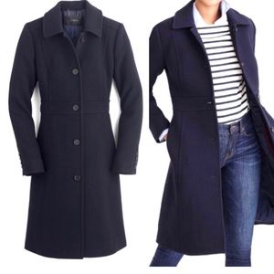 JCrew Lady Day Coat in Italian double-cloth wool blend